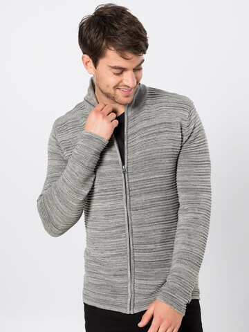 Coupe regular Vestes en maille 'Struan' !Solid en gris : devant