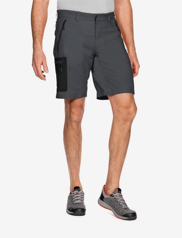 JACK WOLFSKIN Regular Funktionsshorts 'Active Track' in Grau: predná strana