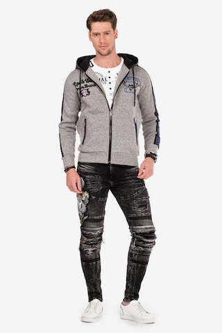 CIPO & BAXX Sweatjacke in Grau: predná strana