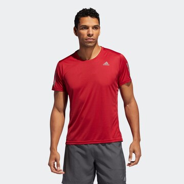 ADIDAS PERFORMANCE Functioneel shirt 'Own The Run' in Rood: voorkant