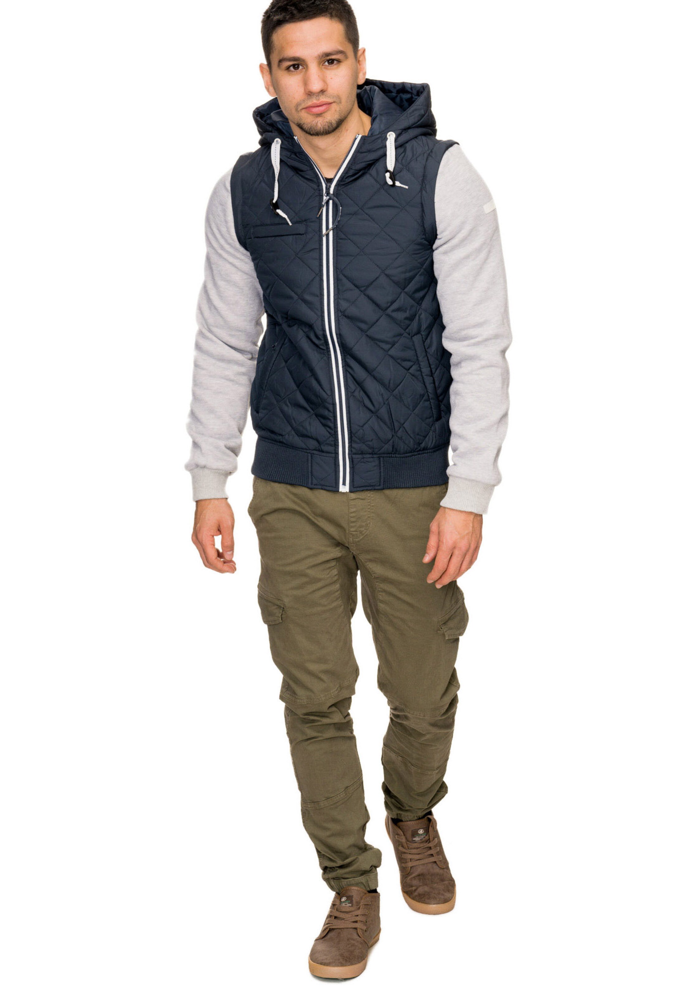 INDICODE JEANS Tussenjas 'Harry' in Blauw