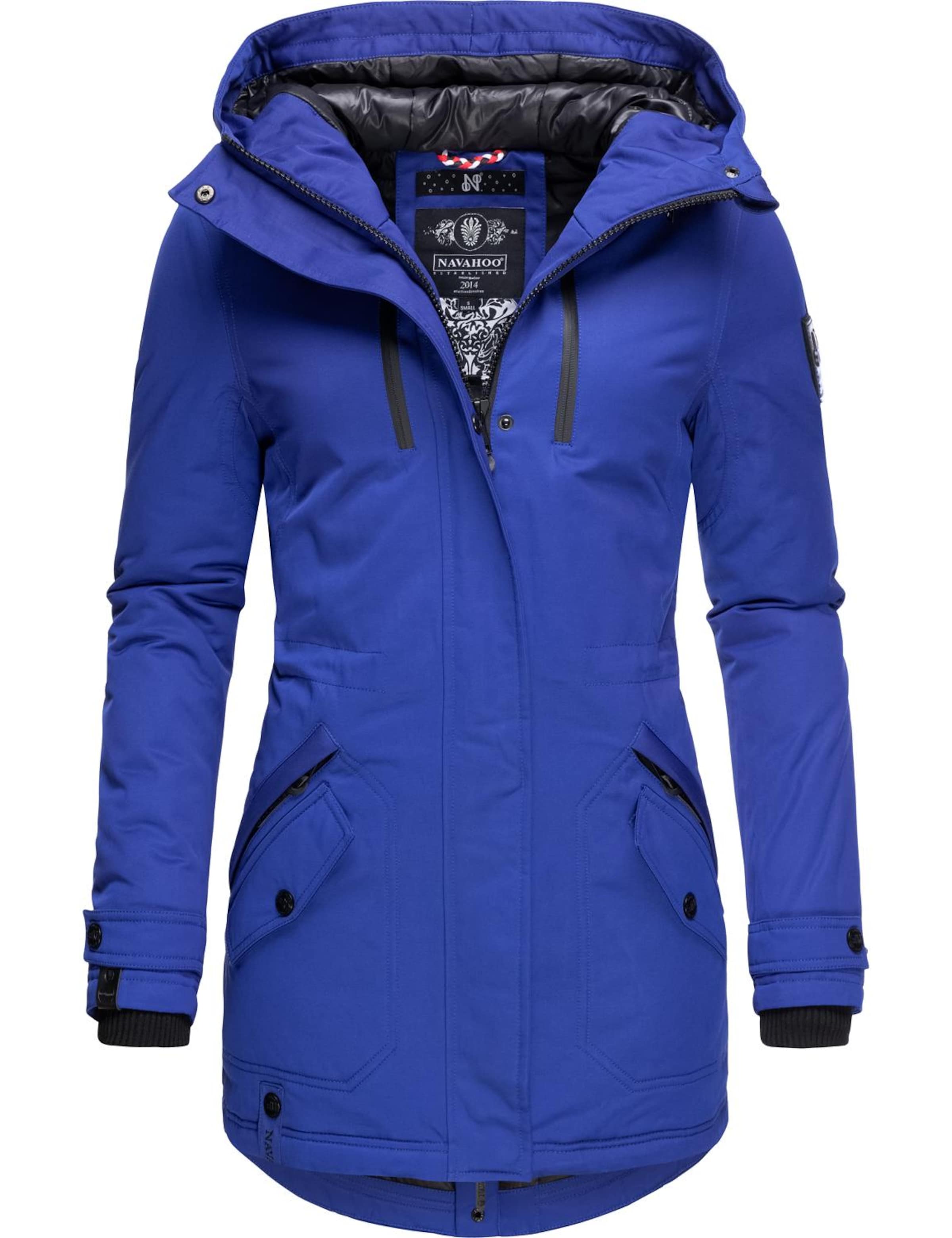 Parka de iarnă de la NAVAHOO pe albastru: față