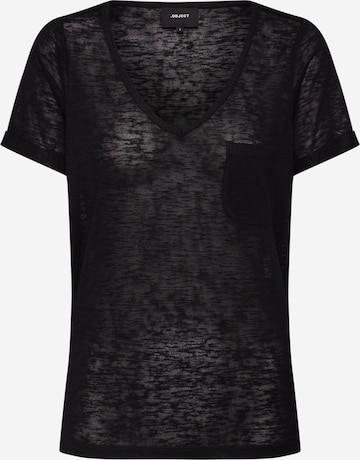 OBJECT - Camiseta 'Tessi' en negro: frente