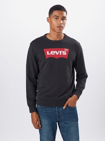 LEVI'S ® Sweatshirt 'Standard Crewneck Sweatshirt' in Black: front