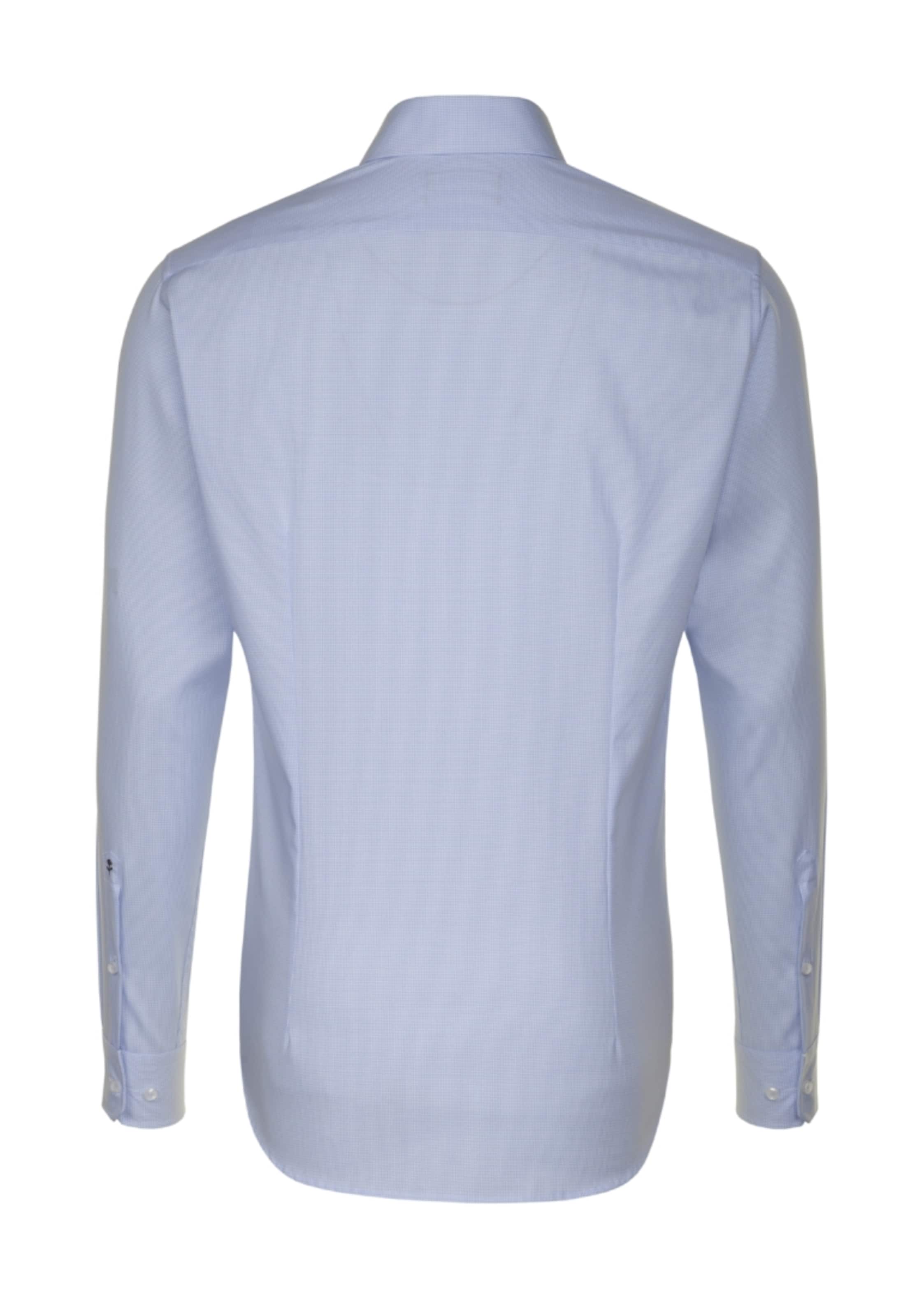 SEIDENSTICKER Slim fit Zakelijk overhemd in Blauw