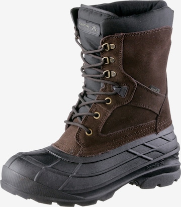 Kamik Snow Boots 'Nationplus WK0097' in Brown: front