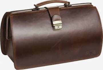 MIKA Briefcase in Brown: front