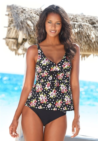 LASCANA Triangle Tankini in Black: front