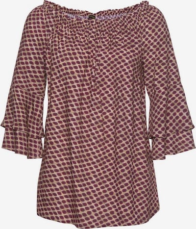 Camicia da donna LASCANA di colore sabbia / rosso violaceo, Visualizzazione prodotti