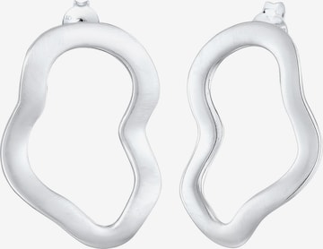 ELLI Earrings 'Organic' in Silver: front