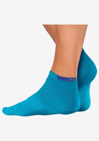 H.I.S Regular Ankle Socks in Blue: front