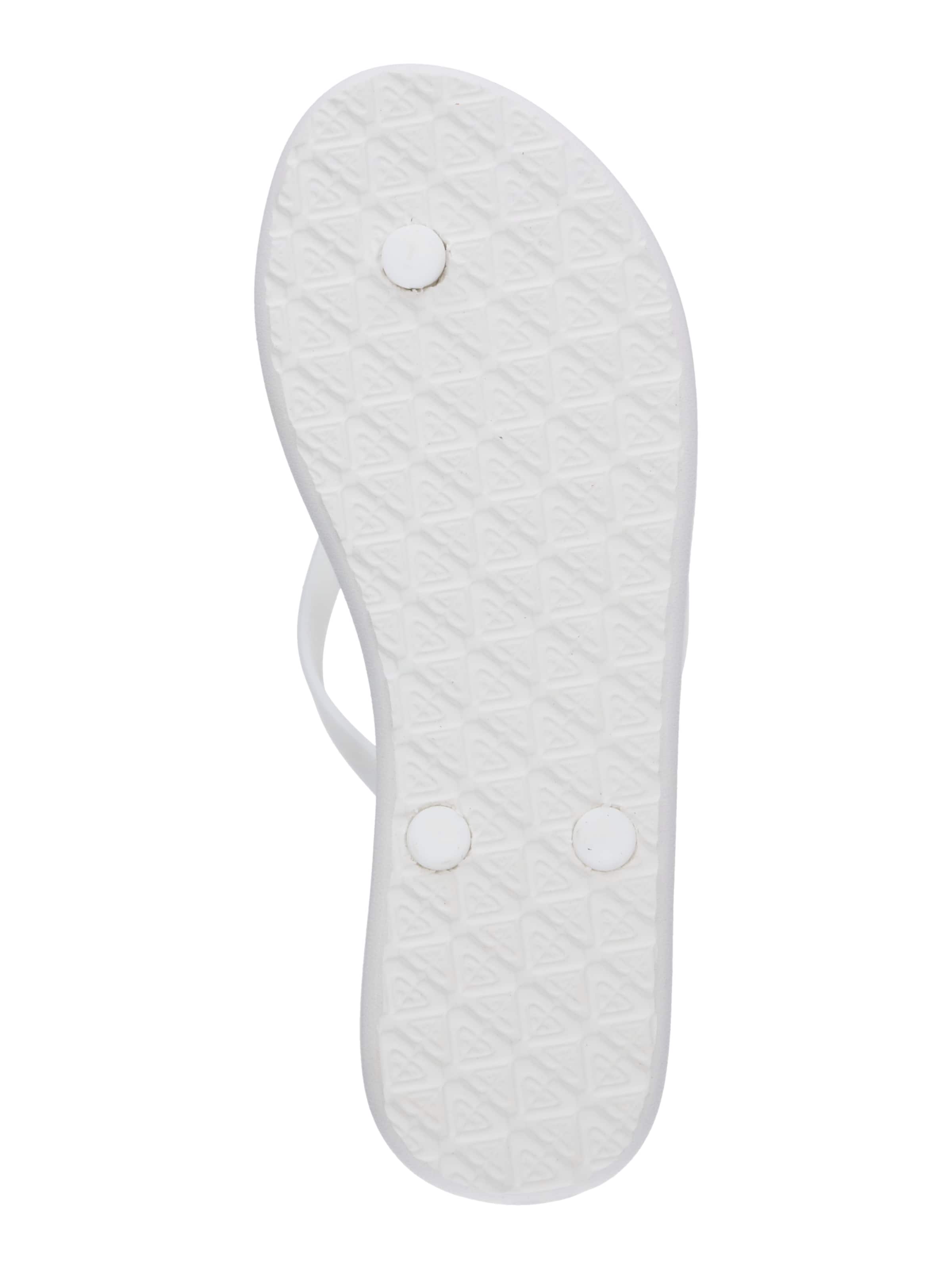 Tongs 'Viva IV' ROXY en blanc : en bas