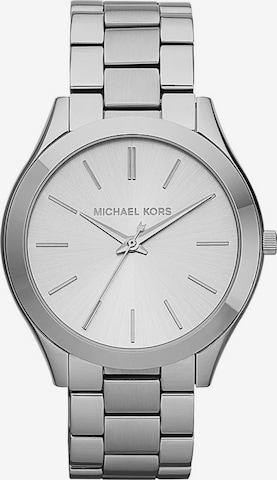 Michael Kors Analogové hodinky 'SLIM RUNWAY, MK3179' – stříbrná: přední strana