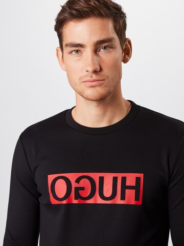 HUGO Sweatshirt 'Dicago' in Schwarz