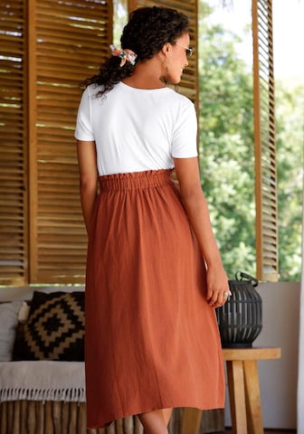 LASCANA Skirt in Brown