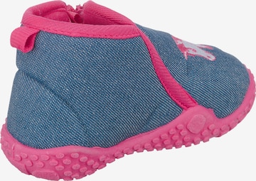 PLAYSHOES Huisschoenen 'Einhorn' in Blauw