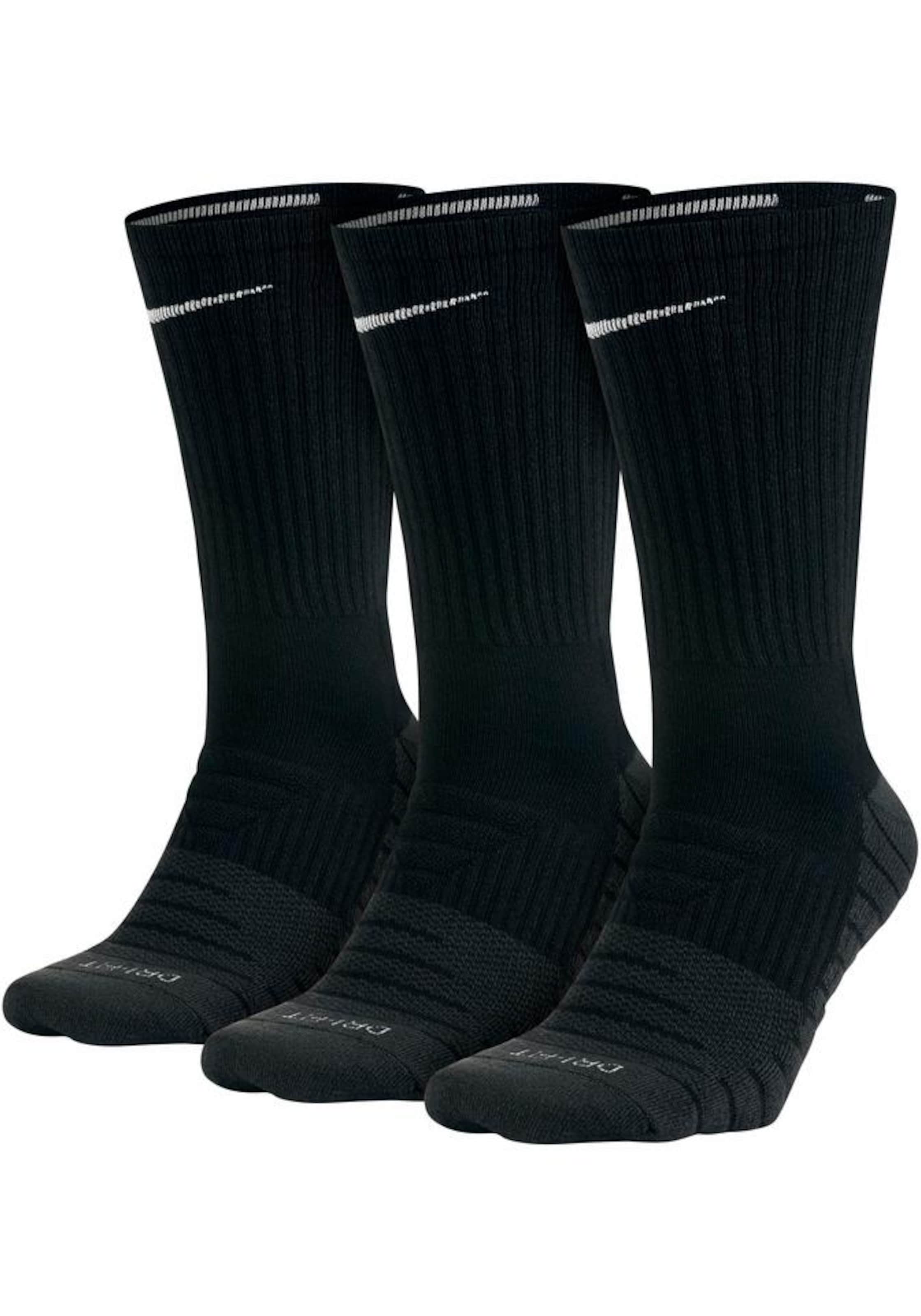 NIKE - Calcetines deportivos en negro: frente