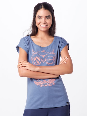 T-shirt 'Skateowl 2' Iriedaily en bleu : devant