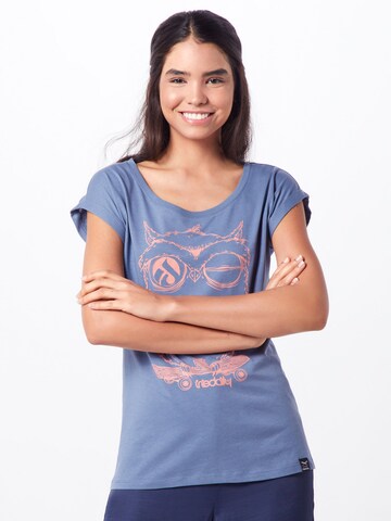 Iriedaily Shirt 'Skateowl 2' in Blue: front