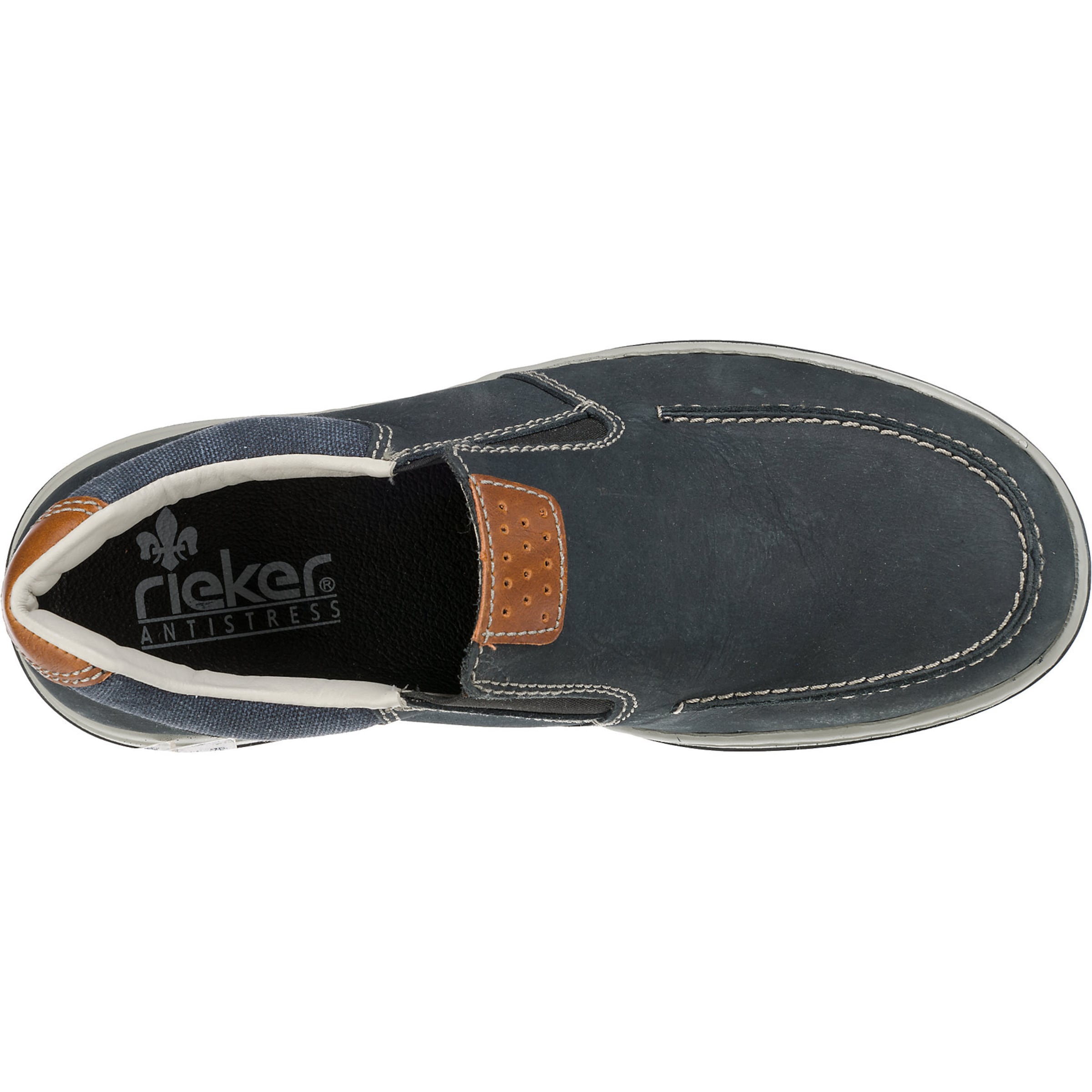 Rieker Mokassin 'Patros' in Blau