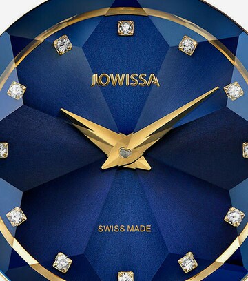 JOWISSA Analoog horloge 'Facet Strass' in Blauw