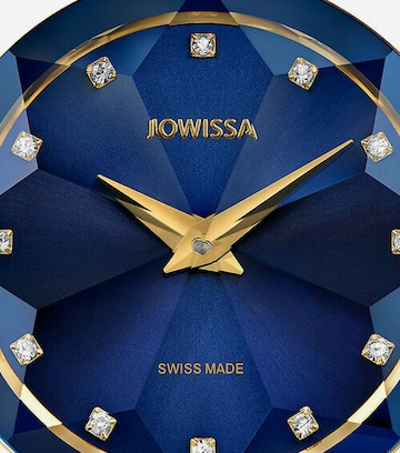JOWISSA Analoog horloge 'Facet Strass' in Blauw