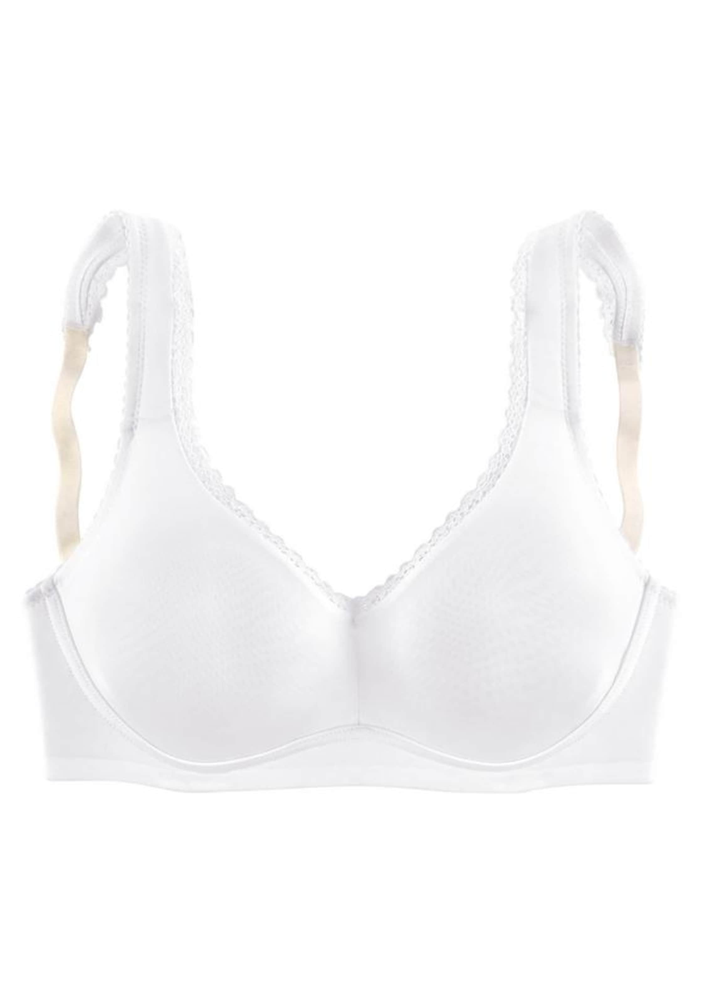 Invisible Soutien-gorge &#x27;Dope Dyed&#x27; LASCANA en blanc : devant