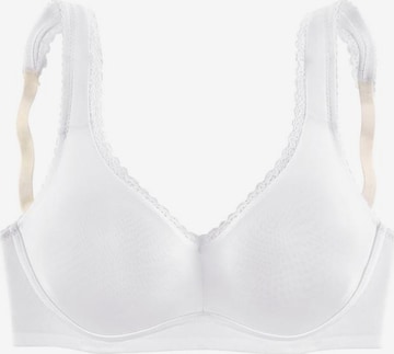 Invisible Soutien-gorge 'Dope Dyed' LASCANA en blanc : devant