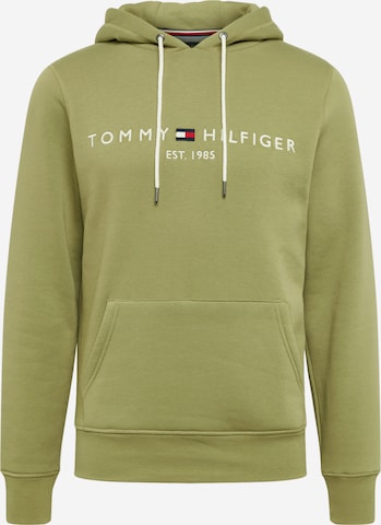 TOMMY HILFIGER Mikina – zelená: přední strana