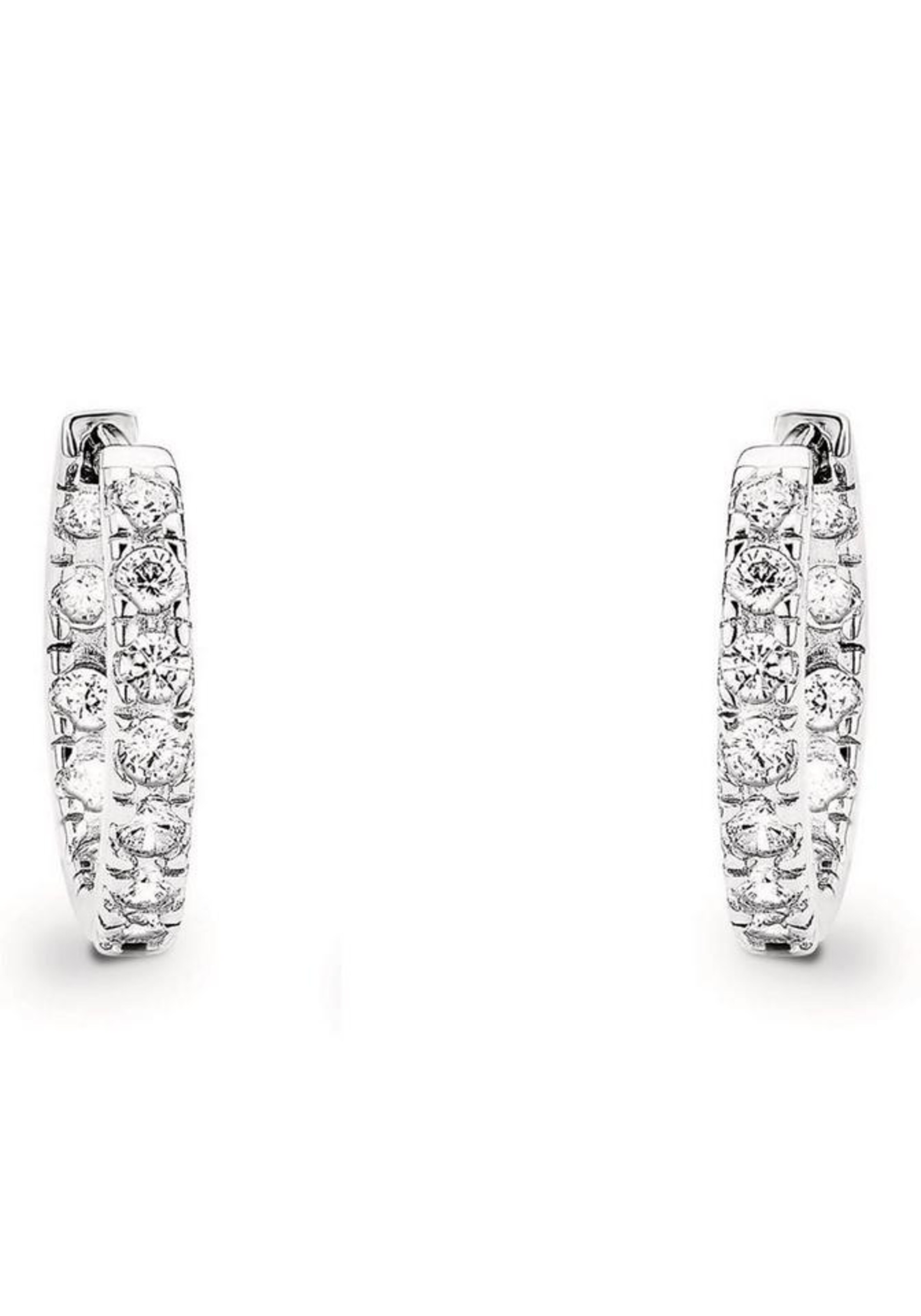 AMOR Earrings in Silver: front