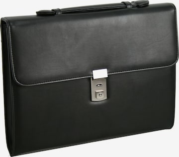 D&N Briefcase in Black: front