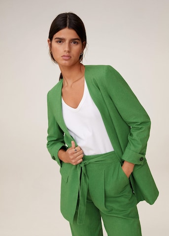 MANGO Blazers 'Emma' in Groen: voorkant