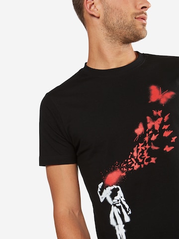 T-Shirt 'Banksy' Mister Tee en noir