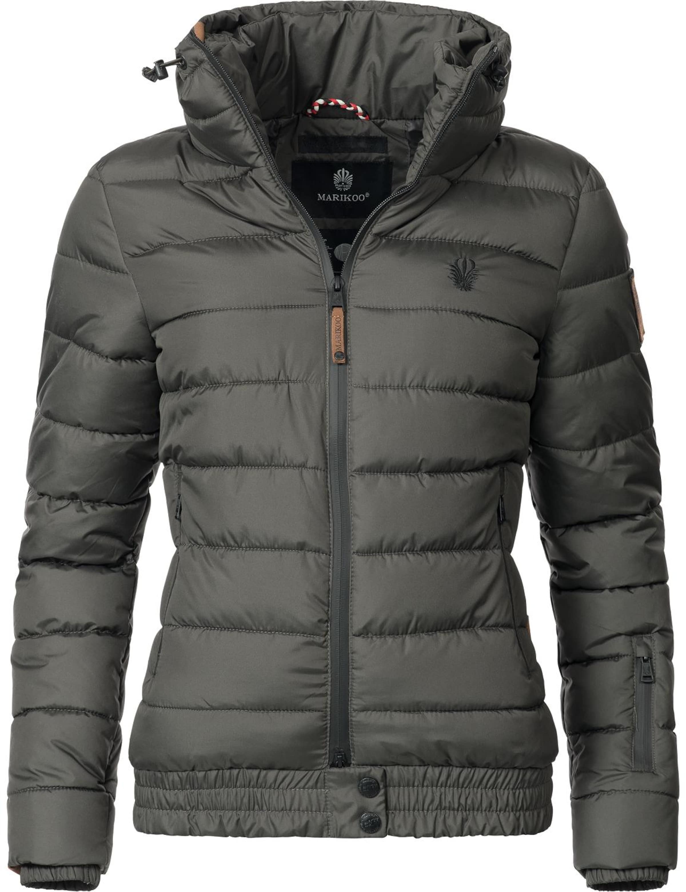 MARIKOO Χειμερινό μπουφάν 'Poison' σε γκρι: μπροστά
