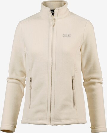 JACK WOLFSKIN Funktionsfleecejacke 'Moonrise' in Beige: predná strana