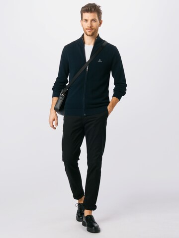 GANT - Regular Fit Casaco de malha em azul