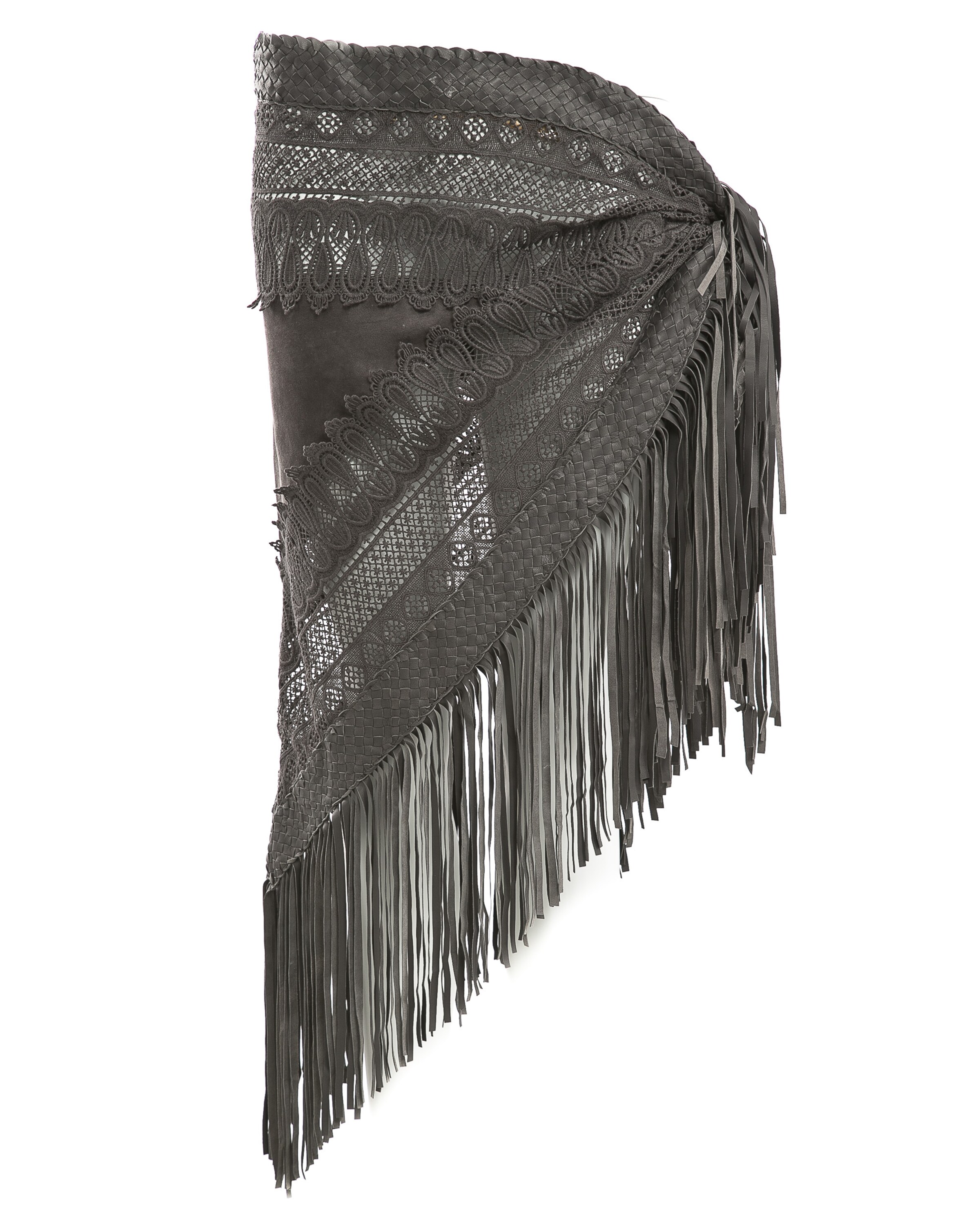 Maze Traditional shawl 'Mare' in Grey