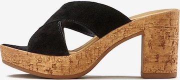 LASCANA Mules in Black: front