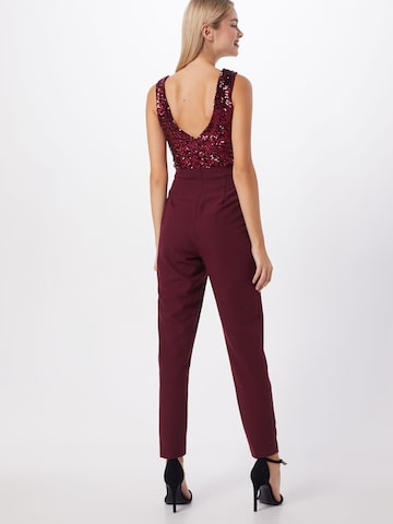 Lipsy Jumpsuit 'WS RD SQN JMPST' in Red: back