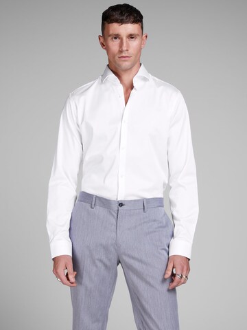 JACK & JONES Comfort Fit Skjorte i hvid: forside