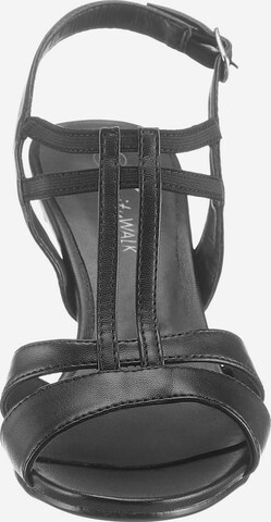 CITY WALK Strap Sandals in Black