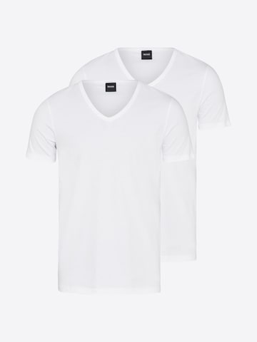 BOSS Black T-Shirt 'VN 2P CO/EL' in Weiß