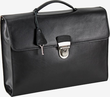 Picard Document Bag in Black: front