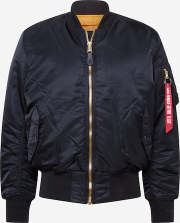 ALPHA INDUSTRIES Kurtka przejściowa 'MA-1' w kolorze czarny: przód