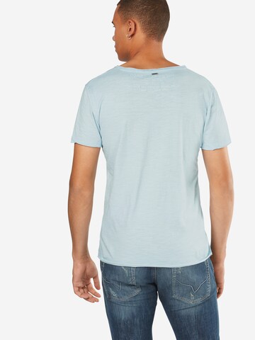 Key Largo T-Shirt 'MT LEMONADE button' in Blau: zadná strana