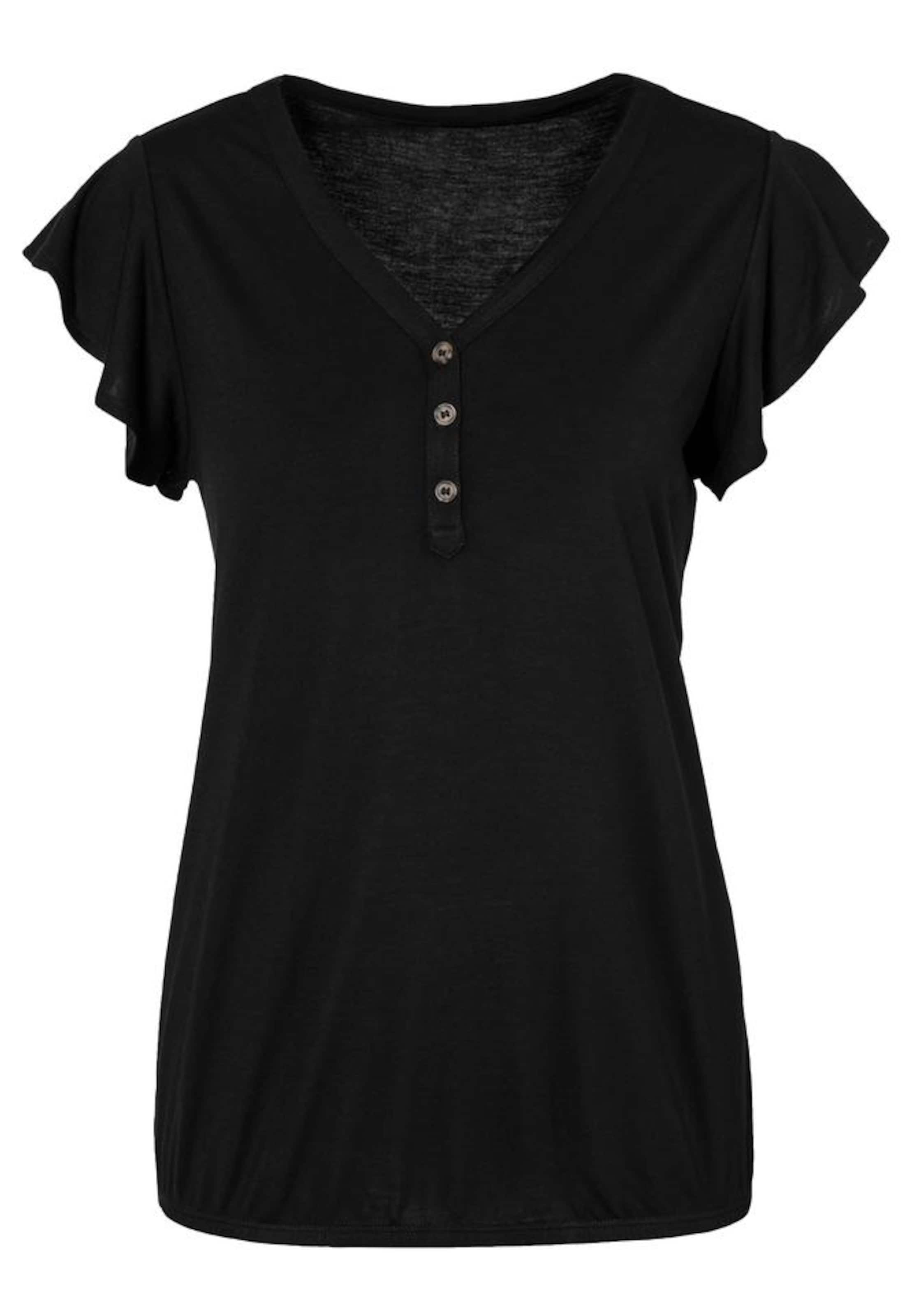 LASCANA Koszulka w kolorze czarny