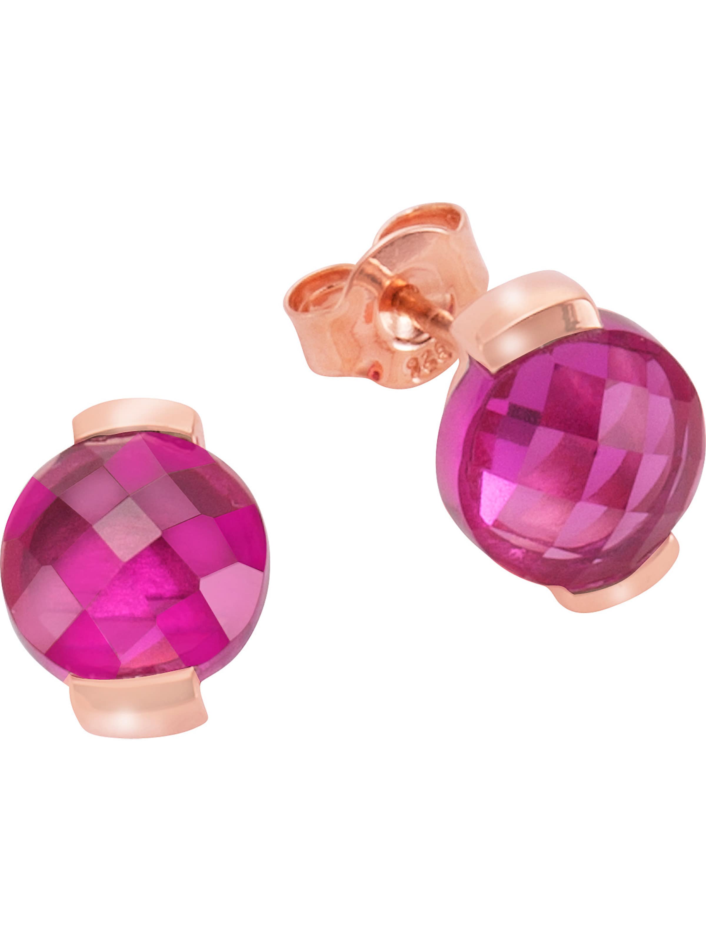 Jamelli Earrings in Pink: front