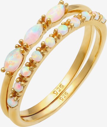 ELLI Ring Opal, Vintage in Gold: predná strana