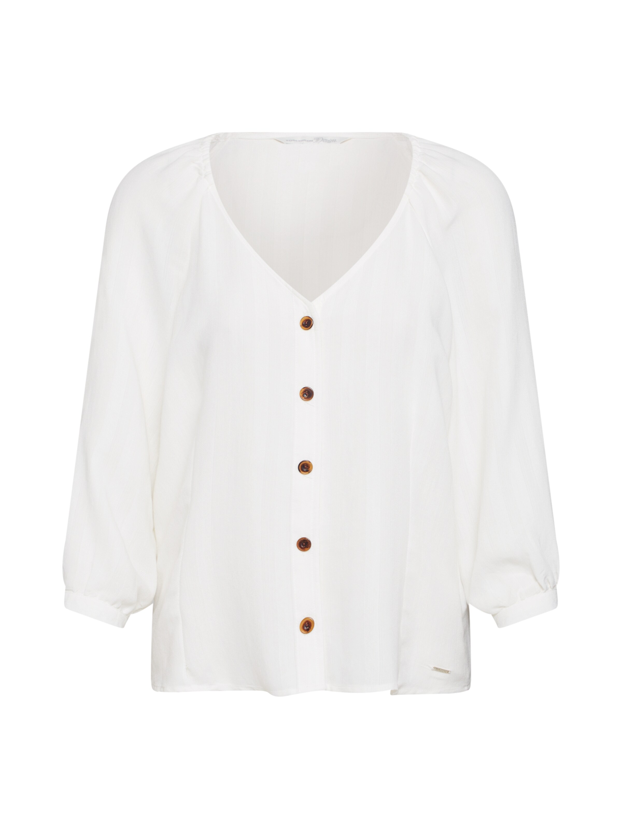 TOM TAILOR DENIM - Bluse in weiß