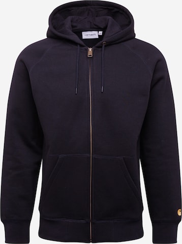 Carhartt WIP Sweat jacket in Black: front